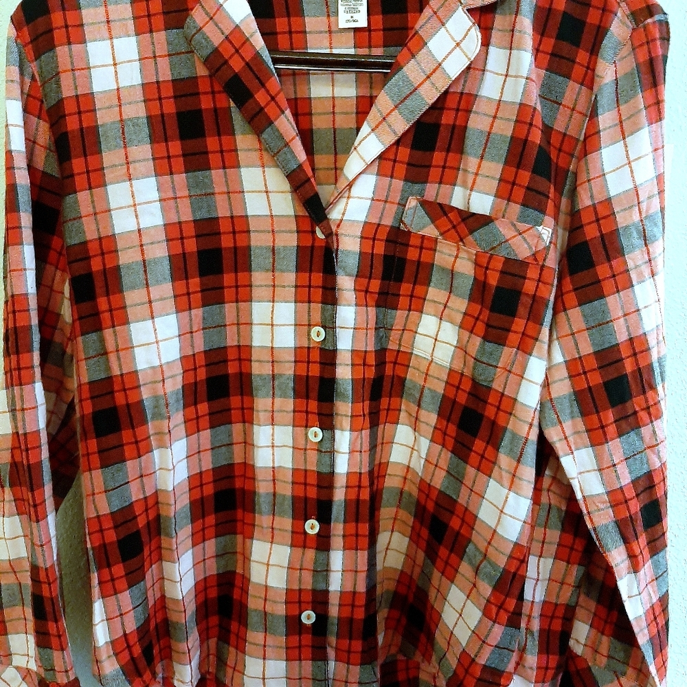 Victoria's Secret flannel night shirt